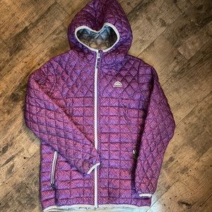 Purple Lightweight Snozu Quilted Coat, Size 14/16